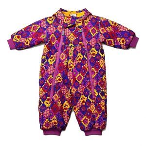 NWOT Hanna Andersson Whimsical Floral Insulated Bunting Snowsuit One Piece Baby